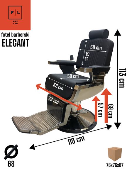 Barbershop chair Elegant Plus