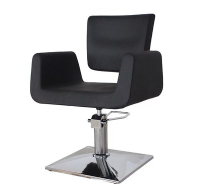 Orlando hairdressing chair five-armed orifice without wheels silver hydraulics