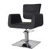 Orlando hairdressing chair five-armed orifice without wheels silver hydraulics