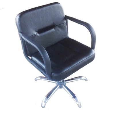 Sanczo barber's chair: penta-heel, chrome on hydraulics