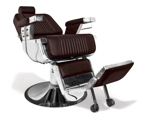 Fotel fryzjerski Elegant Pro (brązowy)
