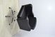 Avrora barber's chair: penta-heel, chrome on hydraulics