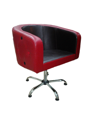 Diana barber's chair: penta-heel, chrome on hydraulics